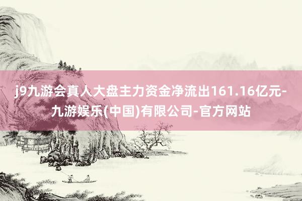 j9九游会真人大盘主力资金净流出161.16亿元-九游娱乐(中国)有限公司-官方网站
